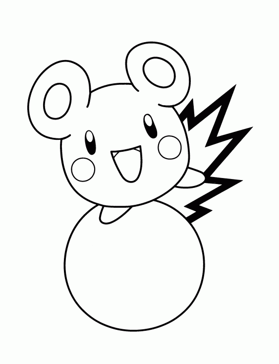 Coloriage Azurill Pokemon