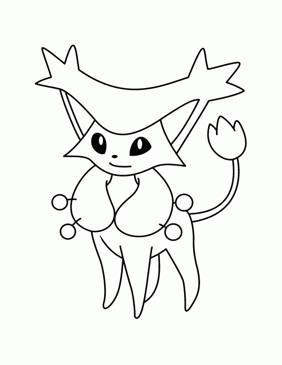 Coloriage Delcatty Pokemon