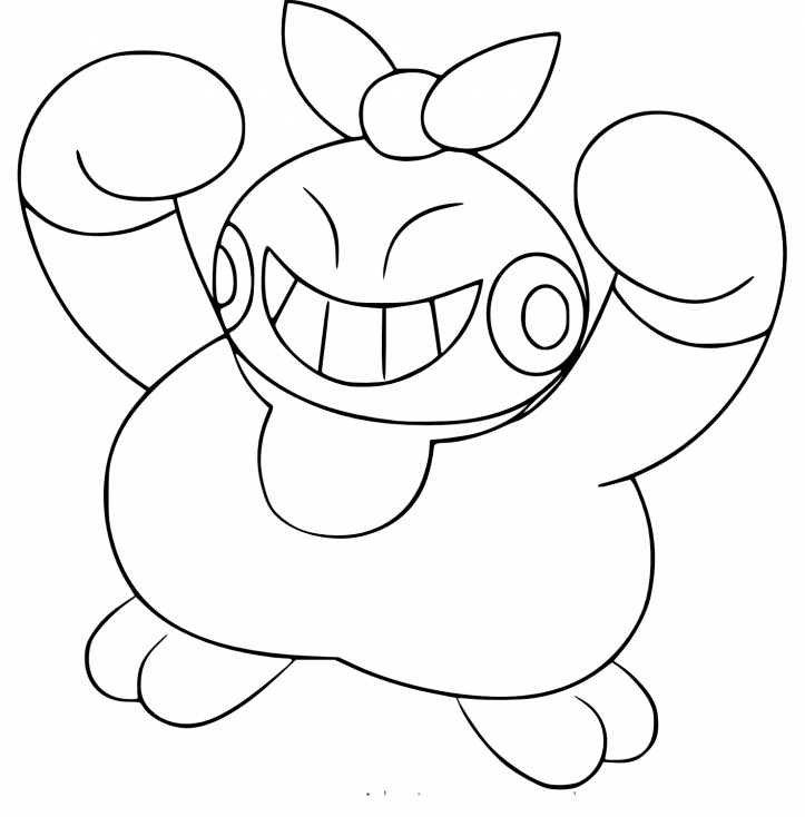 Coloriage Makuhita Pokemon