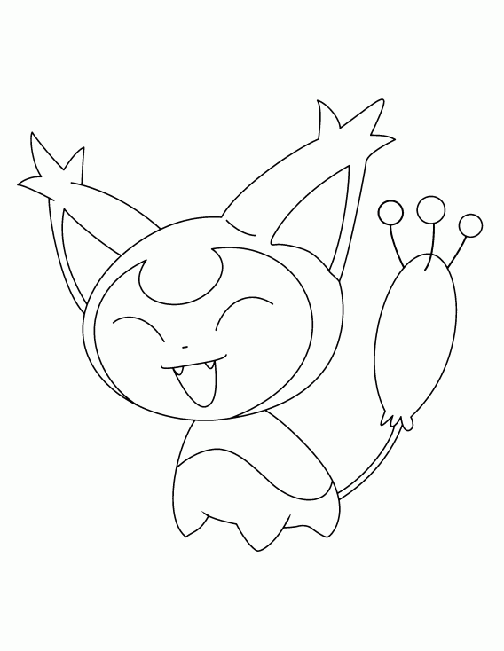 Coloriage Skitty Pokemon