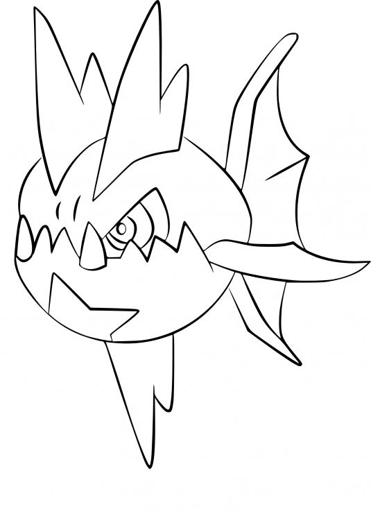 Coloriage Carvanha Pokemon