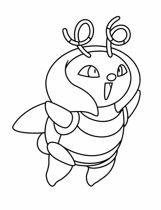 Coloriage Muciole Pokemon