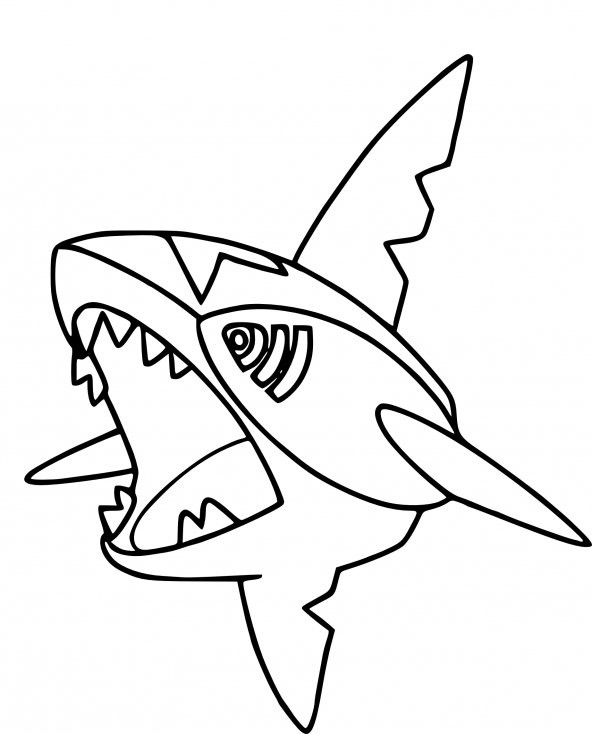 Coloriage Sharpedo Pokemon