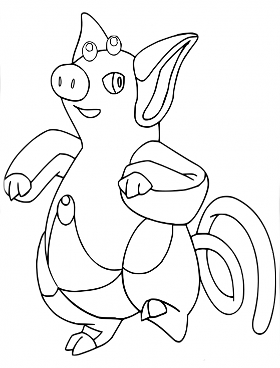 Coloriage Groret Pokemon