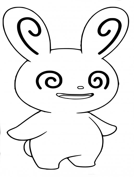 Coloriage Spinda Pokemon