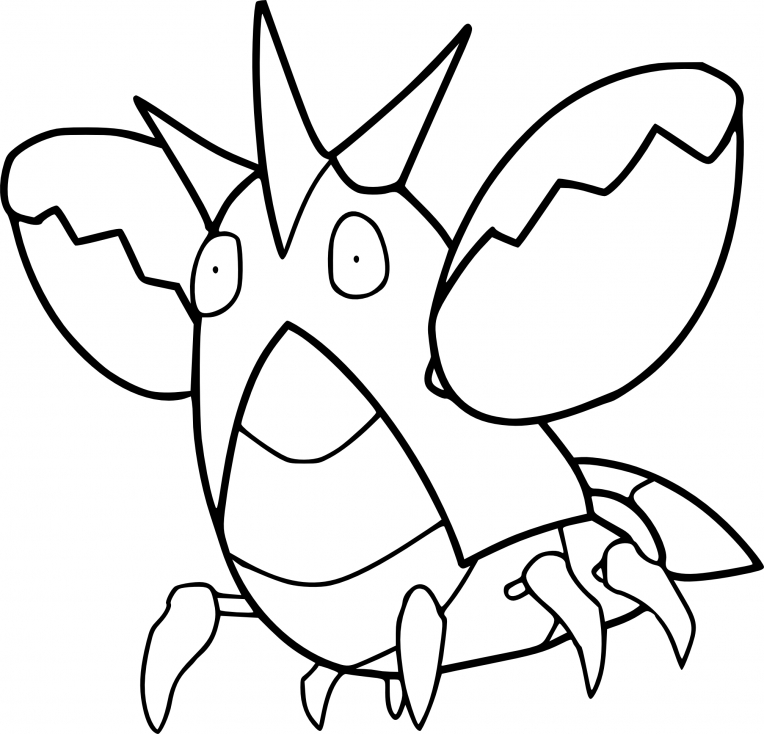 Coloriage Écrapince Pokemon