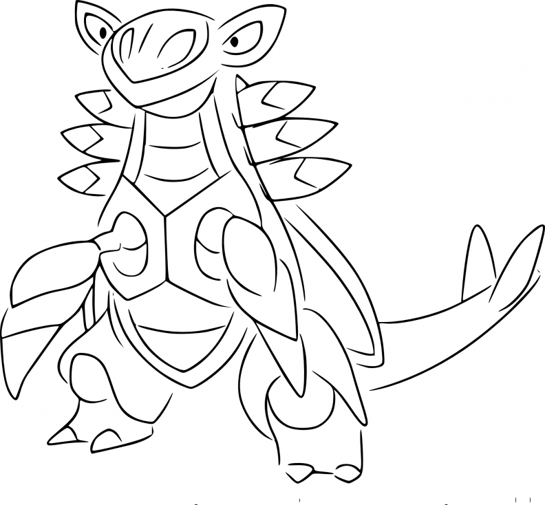 Coloriage Armaldo Pokemon