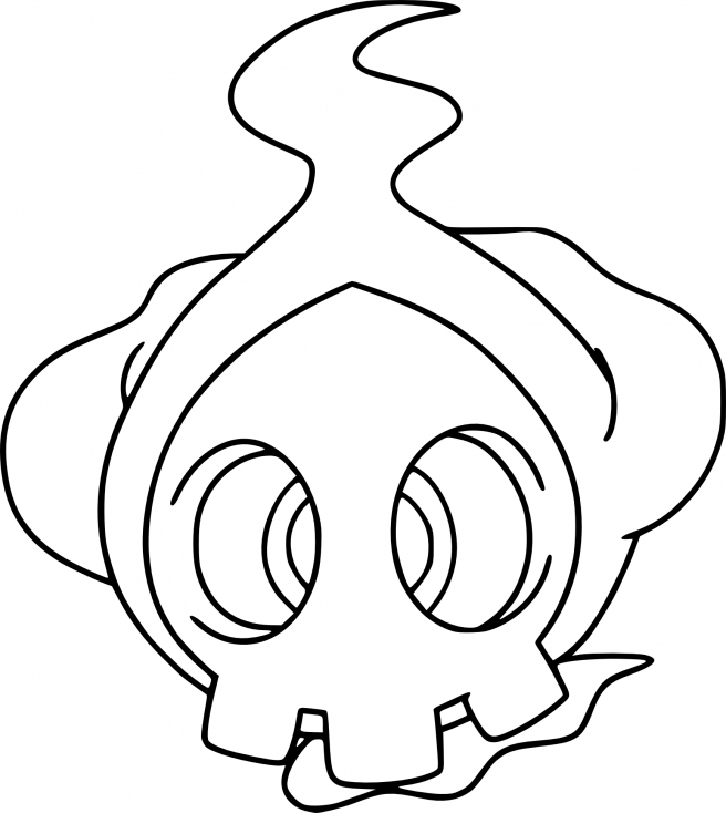 Coloriage Skelénox Pokemon