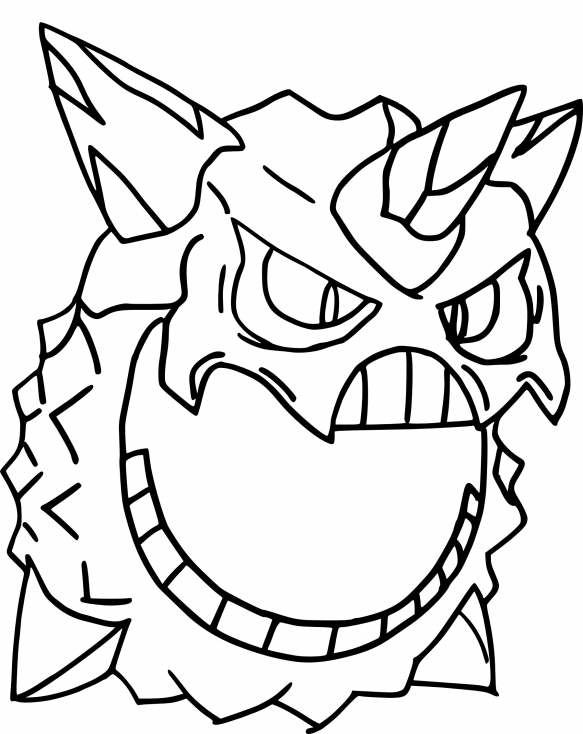 Coloriage Méga-Oniglali Pokemon