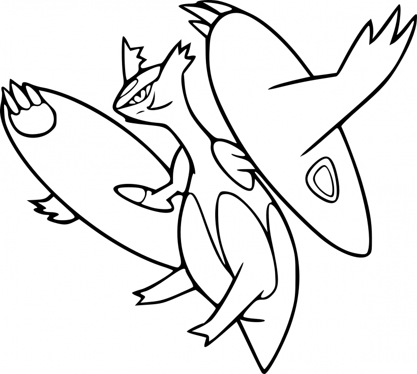 Coloriage Méga-Latias Pokemon