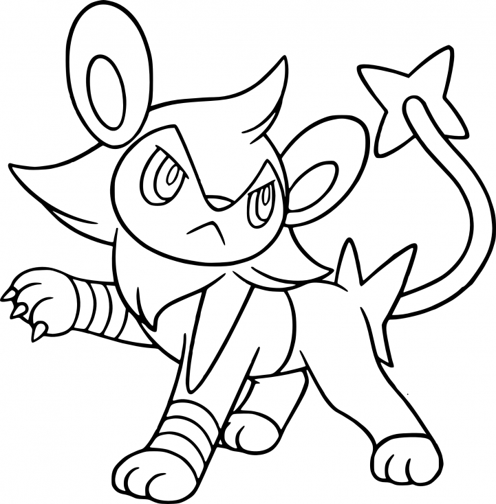 Coloriage Luxio Pokemon