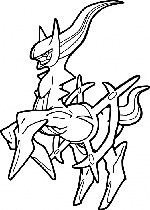 Coloriage Arceus Pokemon