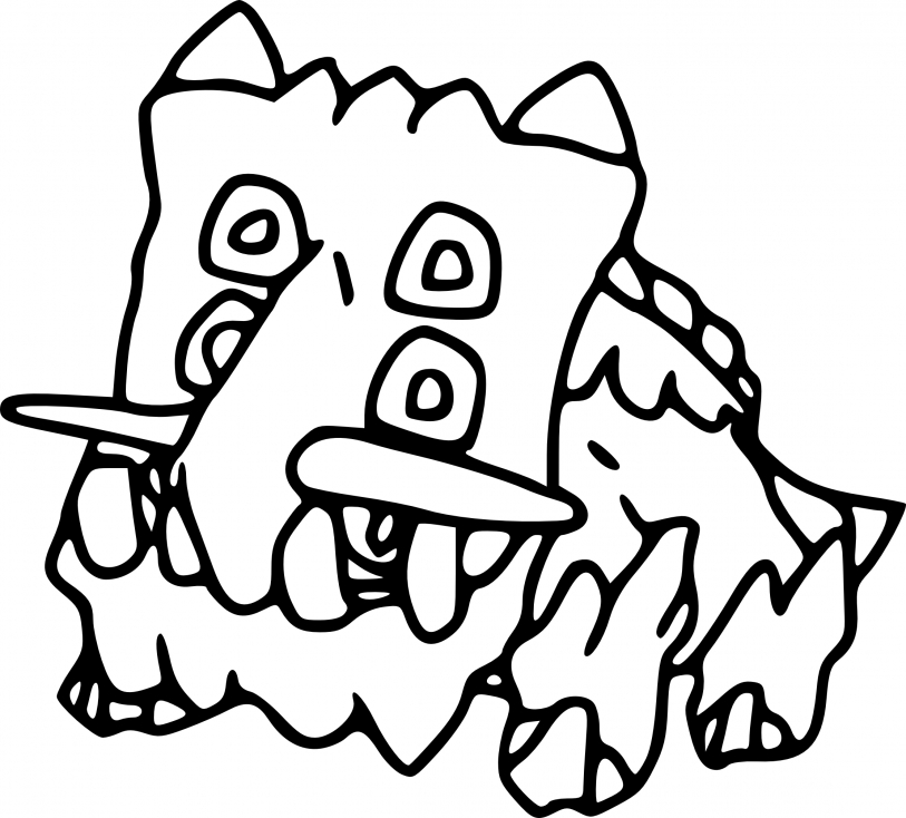 Coloriage Bastiodon Pokemon