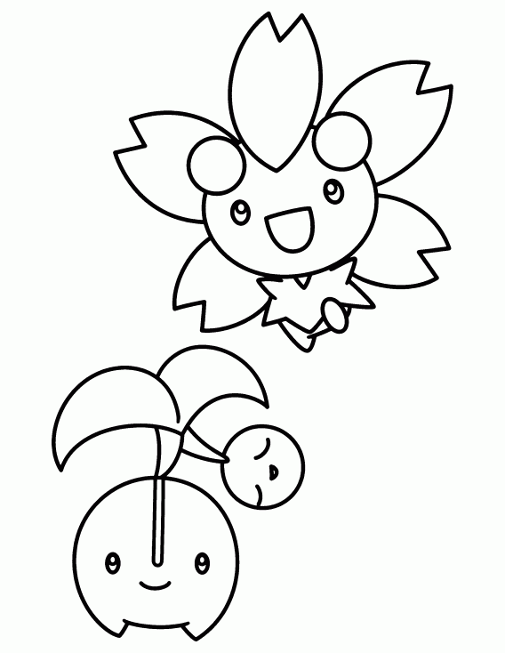 Coloriage Ceriflor Pokemon