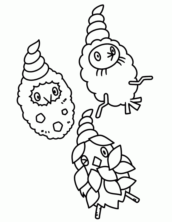 Coloriage Cheniti Pokemon