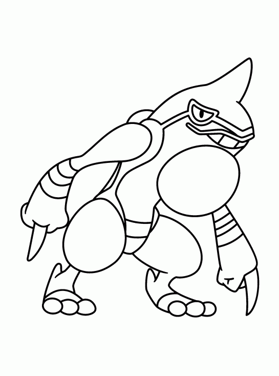 Coloriage Coatox Pokemon