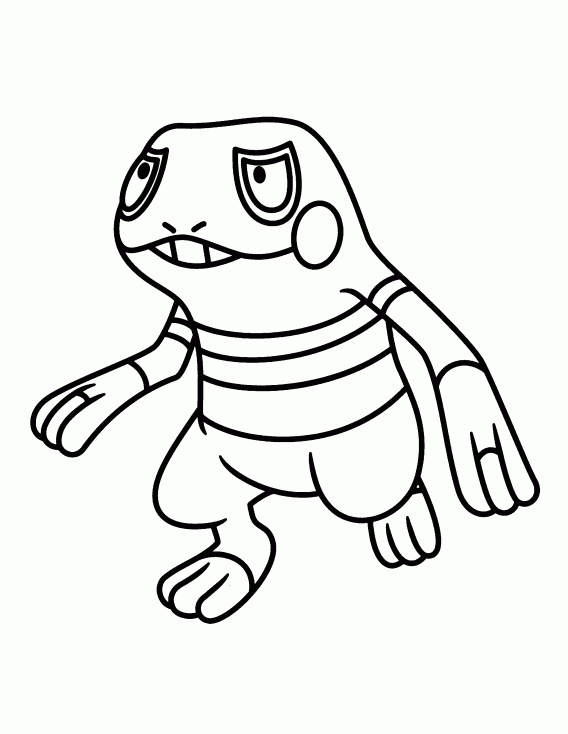 Coloriage Cradopaud Pokemon