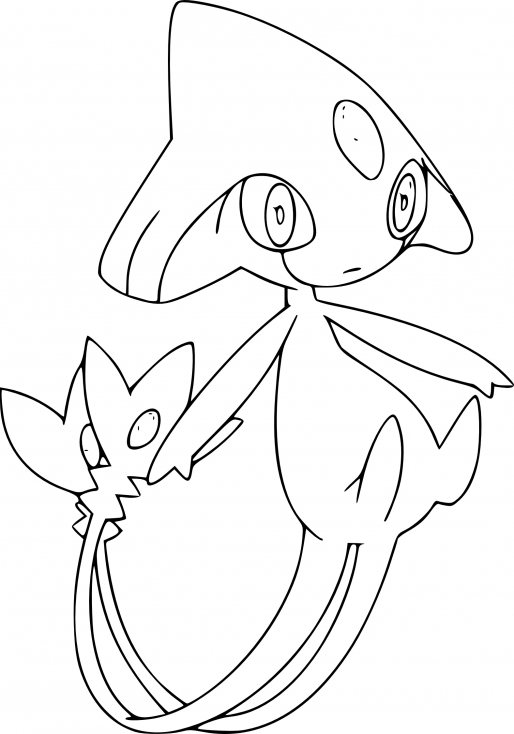 Coloriage Créfadet Pokemon