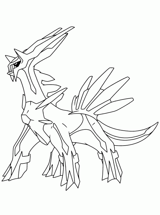 Coloriage Dialga Pokemon