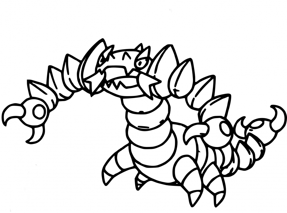 Coloriage Drascore Pokemon