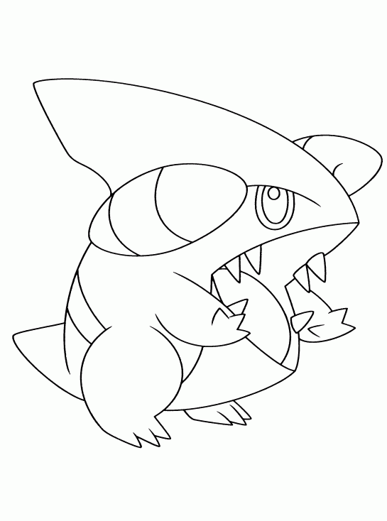 Coloriage Griknot Pokemon