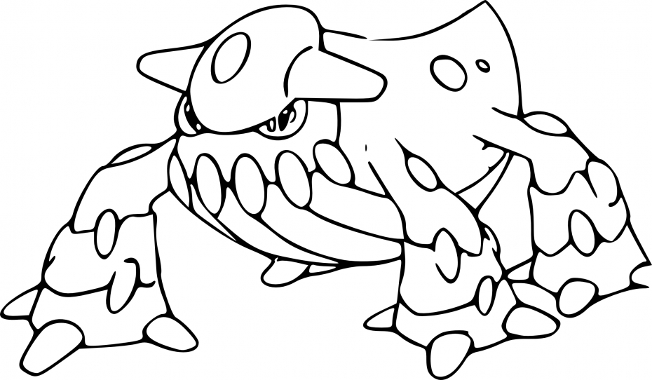 Coloriage Heatran Pokemon