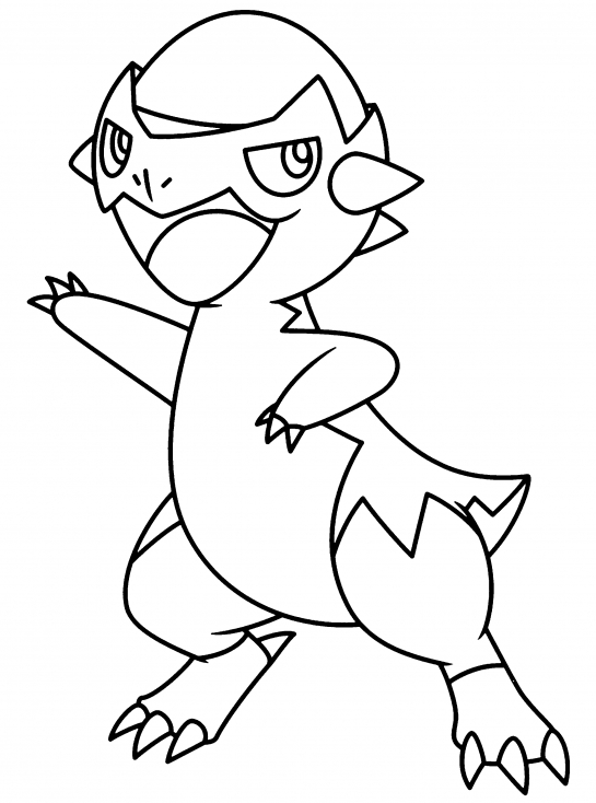 Coloriage Kranidos Pokemon