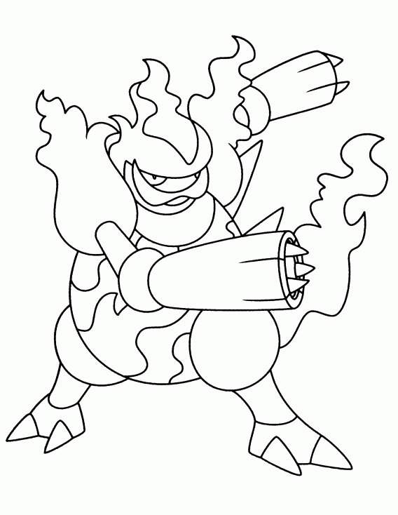 Coloriage Maganon Pokemon