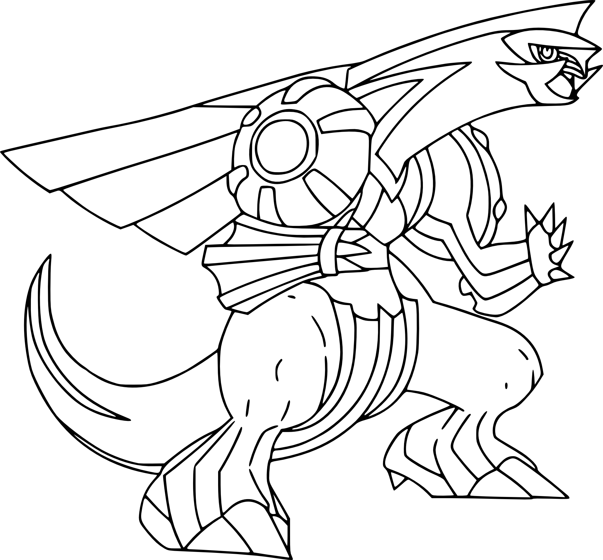 Pokemon Palkia Coloring Pages Legendary Dialga Printable Xy Mythical