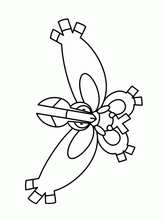 Coloriage Papilord Pokemon