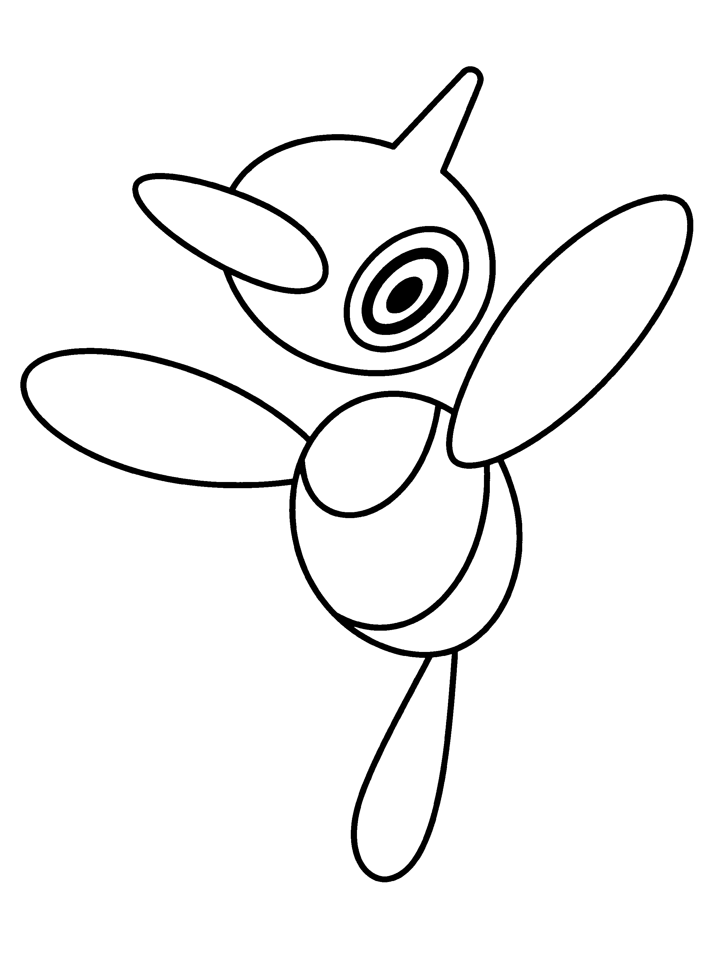 Coloriage Porygon Z Pokemon à Imprimer