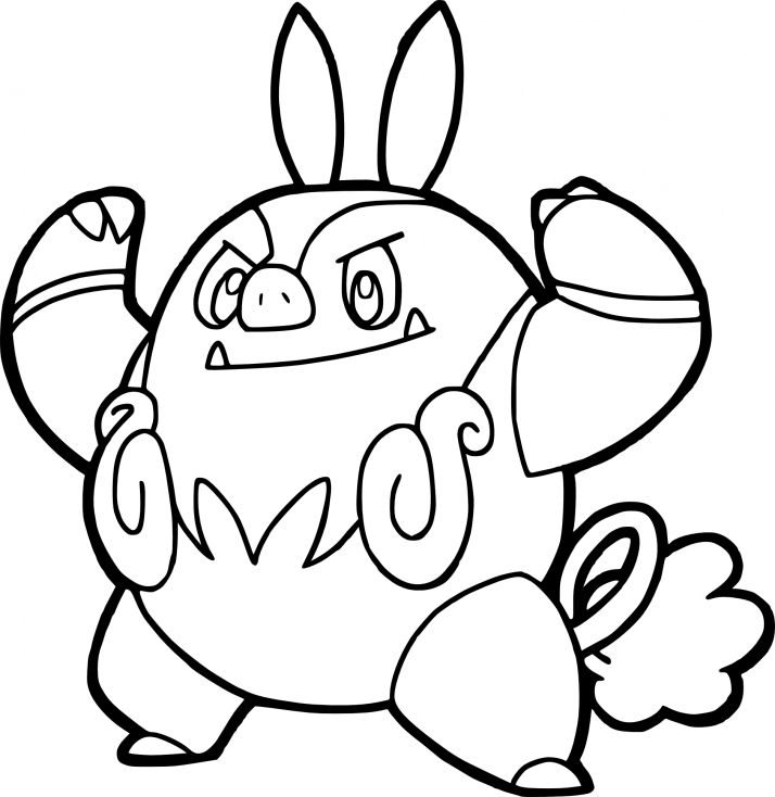 Coloriage Grotichon Pokemon