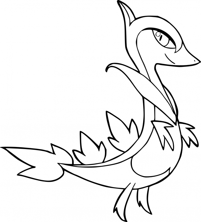 Coloriage Lianaja Pokemon