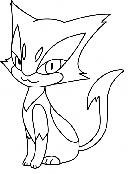 Coloriage Chacripan Pokemon