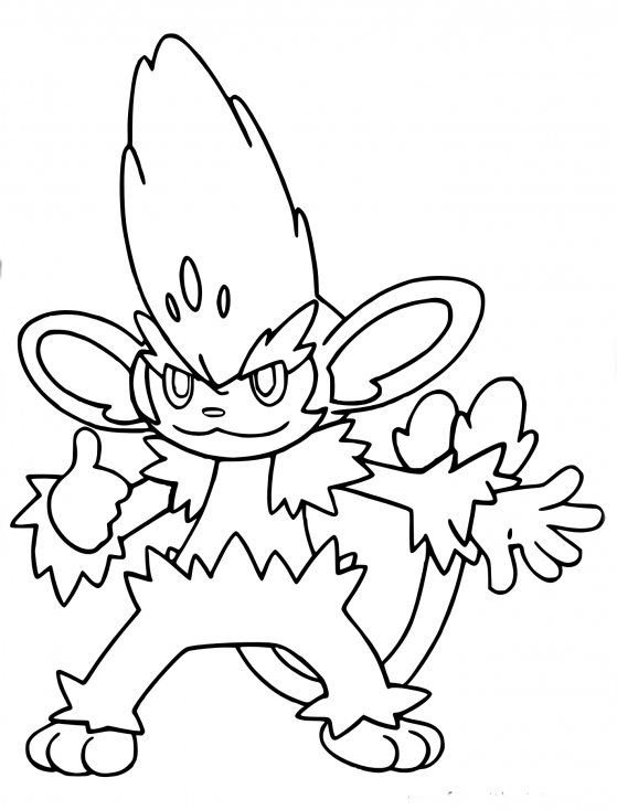 Coloriage Feuiloutan Pokemon