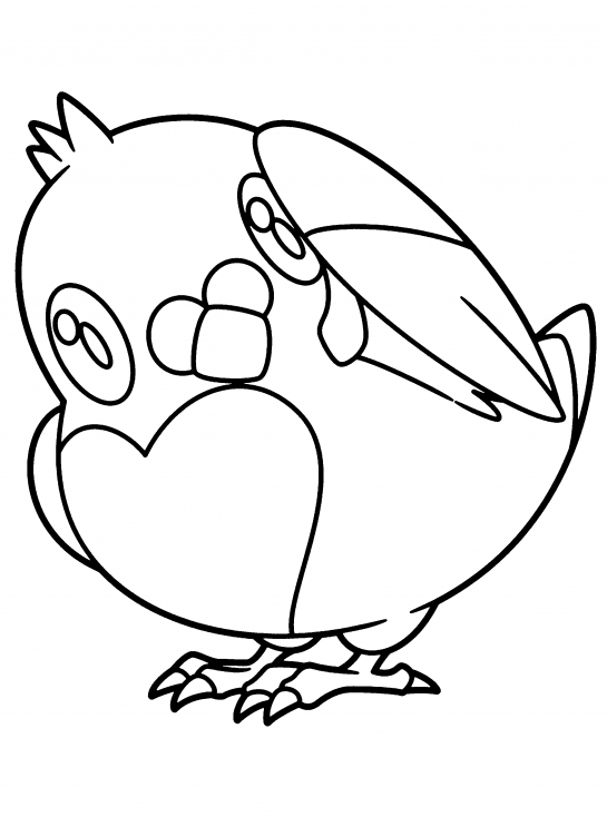 Coloriage Poichigeon Pokemon