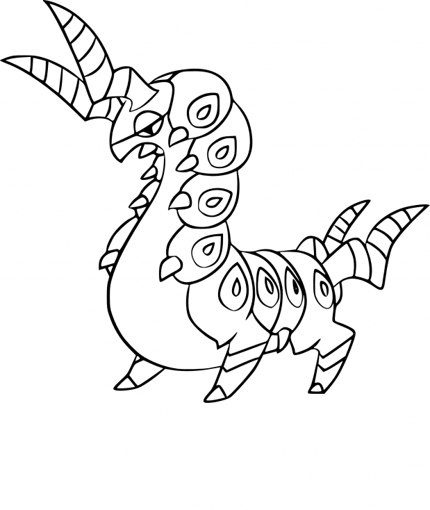 Coloriage Brutapode Pokemon