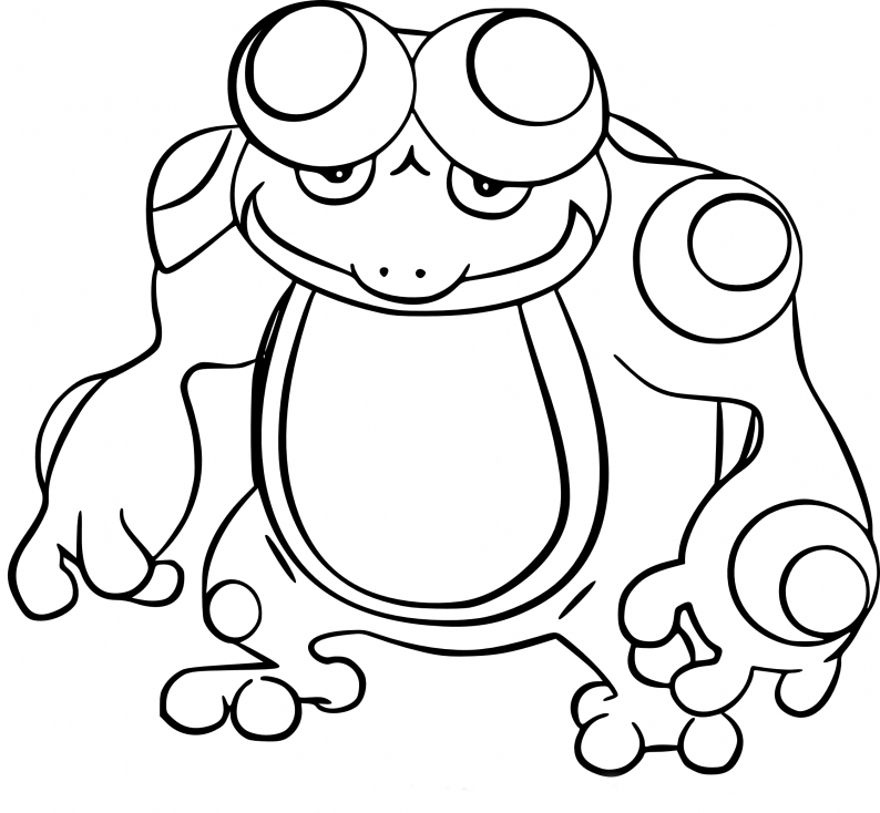 Coloriage Crapustule Pokemon