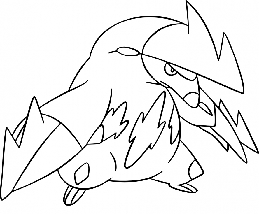 Coloriage Minotaupe Pokemon