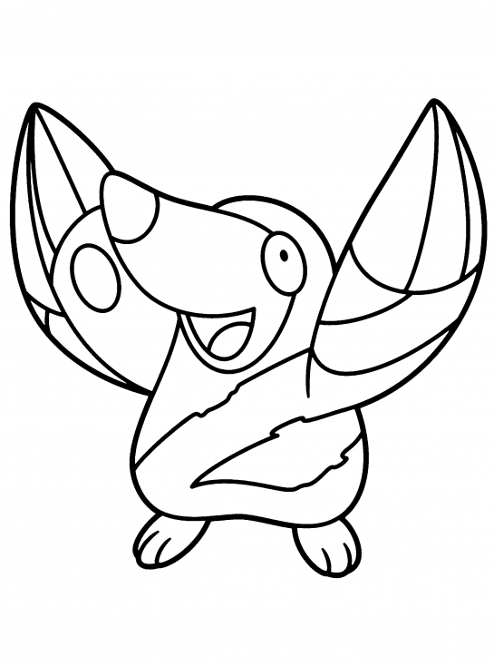 Coloriage Rototaupe Pokemon