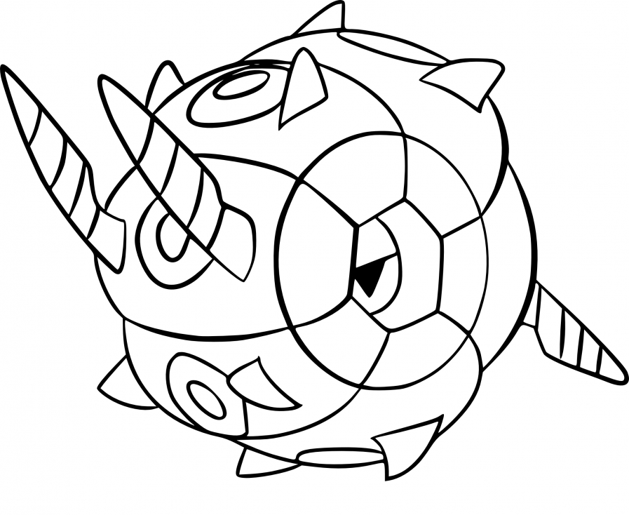 Coloriage Scobolide Pokemon