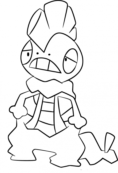 Coloriage Baggaïd Pokemon