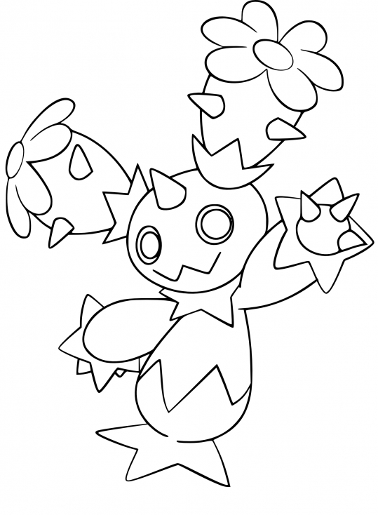 Coloriage Maracachi Pokemon