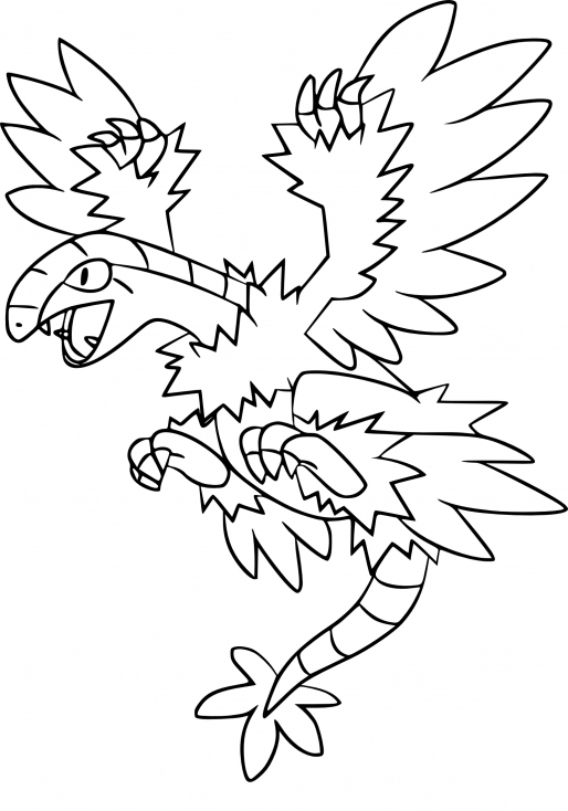 Coloriage Aéroptéryx Pokemon