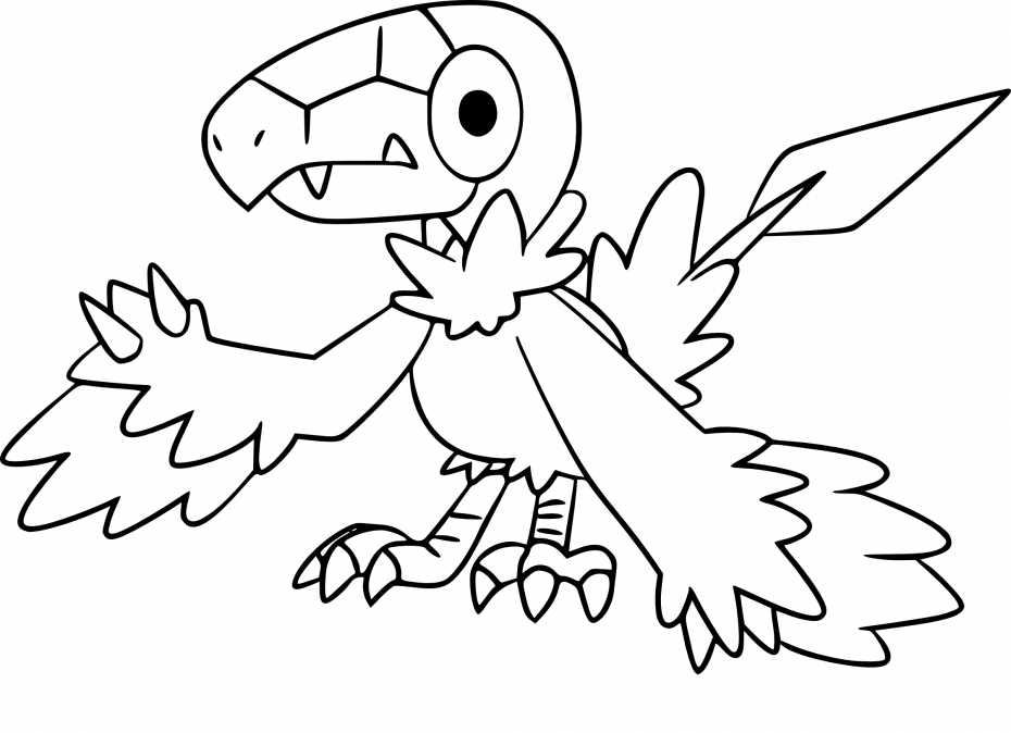 Coloriage Arkéapti Pokemon