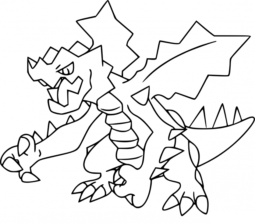 Coloriage Drakkarmin Pokemon