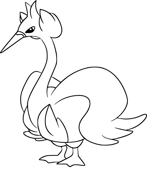 Coloriage Lakmécygne Pokemon