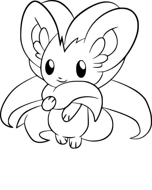 Coloriage Pashmilla Pokemon