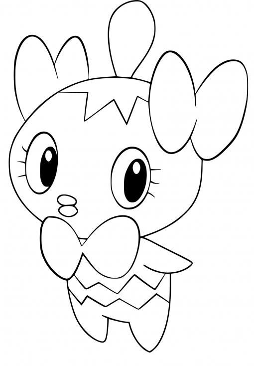 Coloriage Scrutella Pokemon