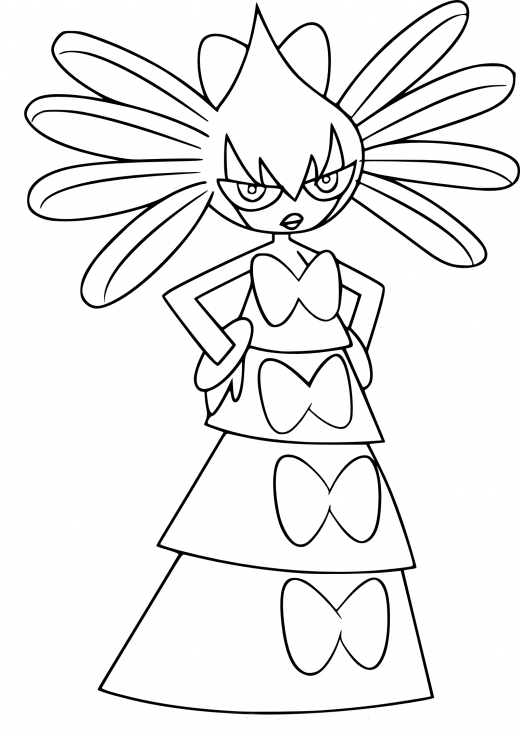 Coloriage Sidérella Pokemon